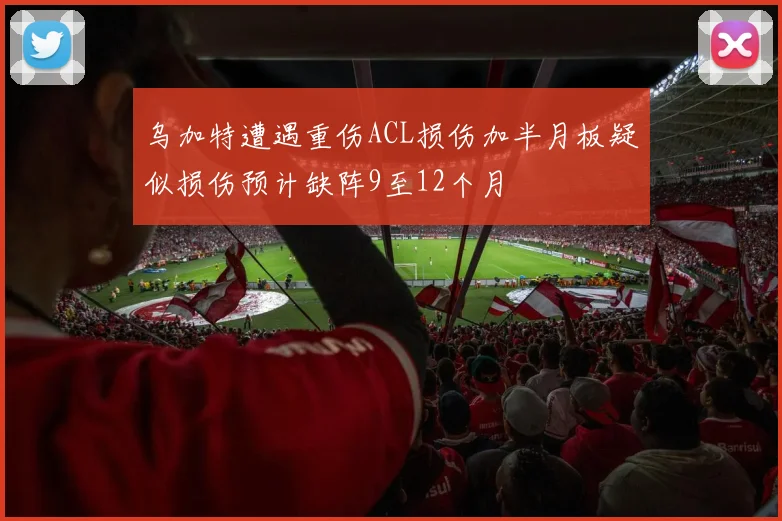 乌加特遭遇重伤ACL损伤加半月板疑似损伤预计缺阵9至12个月